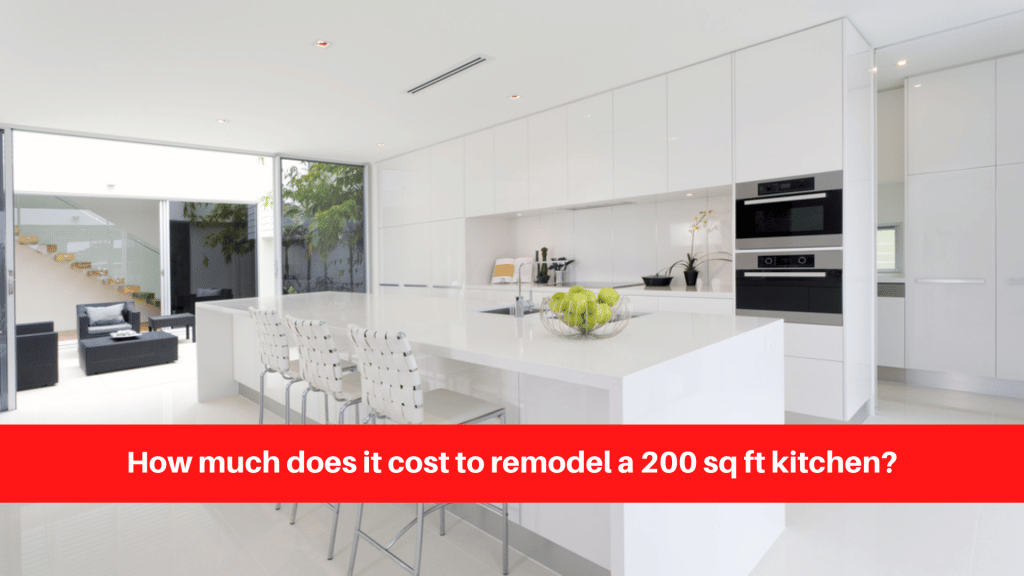 How much does it cost to remodel a 200 sq ft kitchen